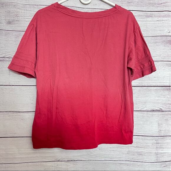 SO Lounge Life Short Sleeve Crop Tie Front Graphic Tee Sz M - Picture 6 of 6